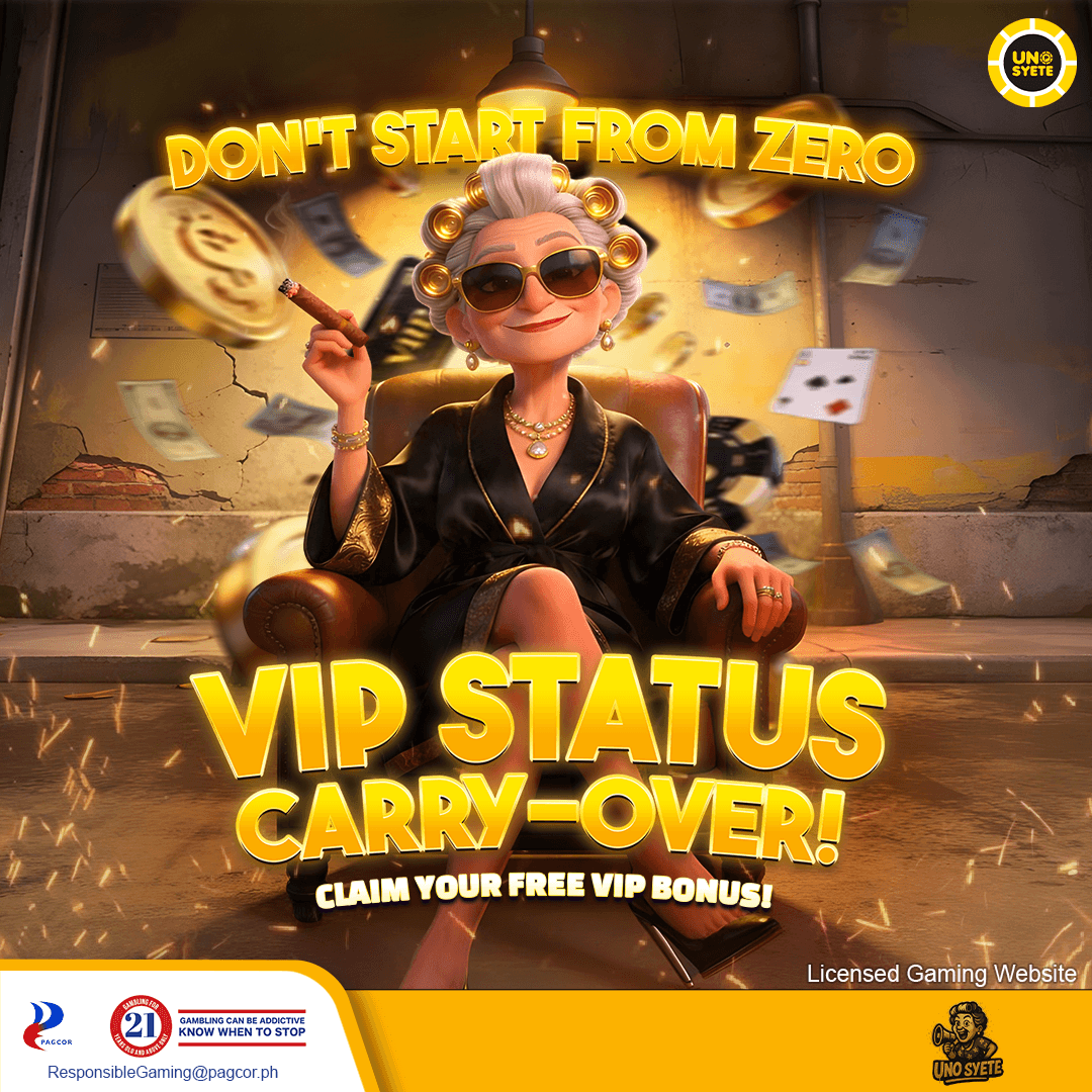 UnoSyete VIP Status Carry-Over banner